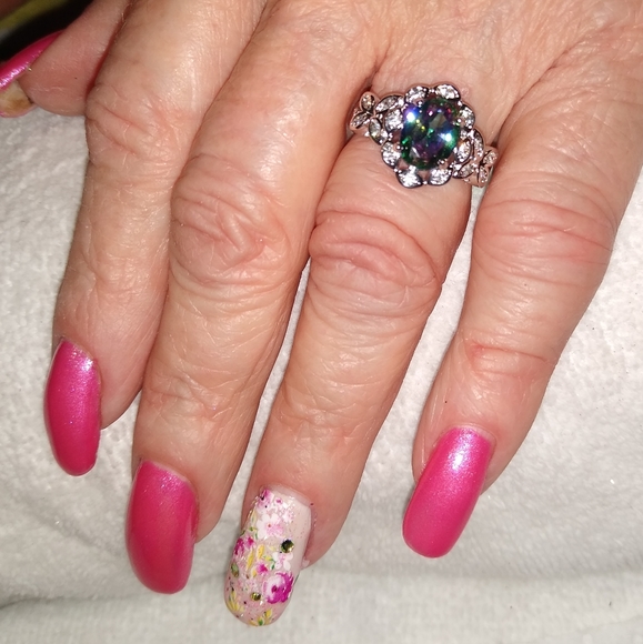 Mystic Rainbow Topaz Ring - Picture 11 of 13